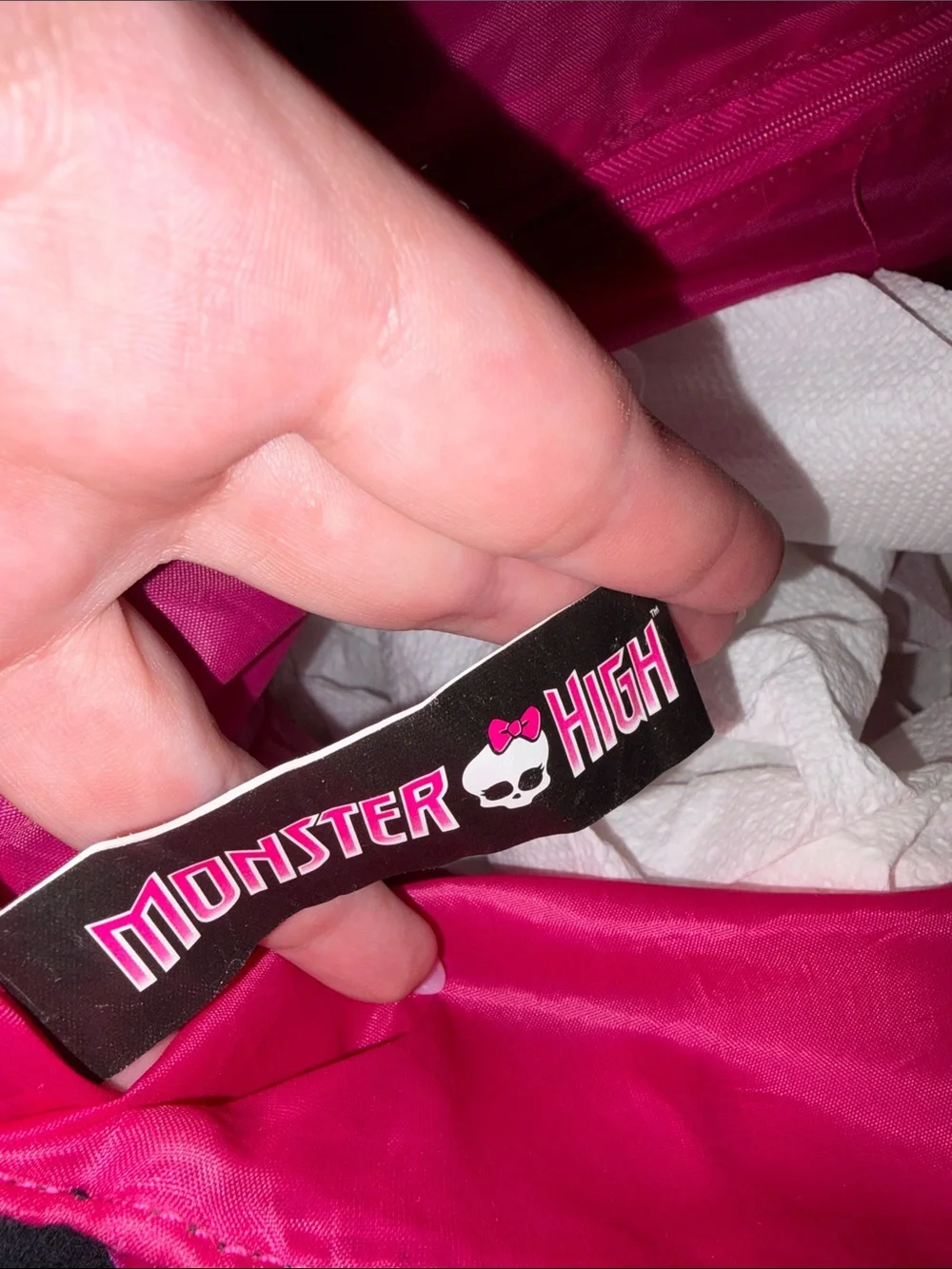 Monster High Black Tote RARE Y2K